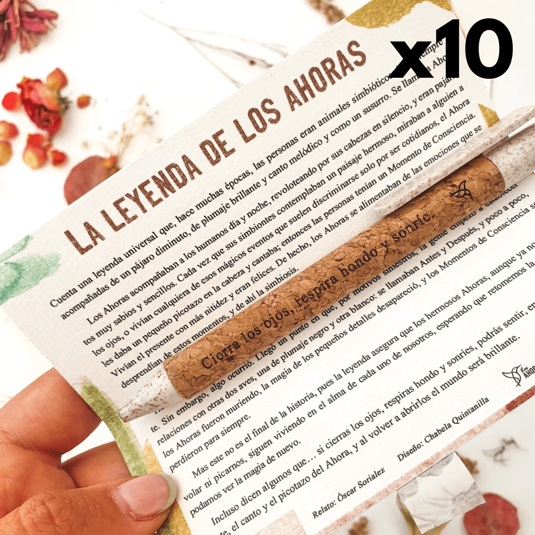 10 Bolígrafos de corcho - LOS AHORAS