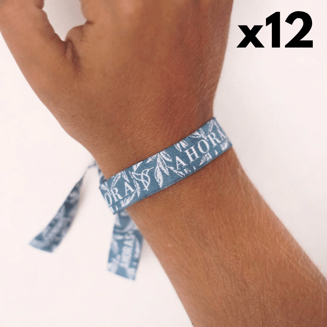 12 Pulseras de tela Ahorísticas - LOS AHORAS