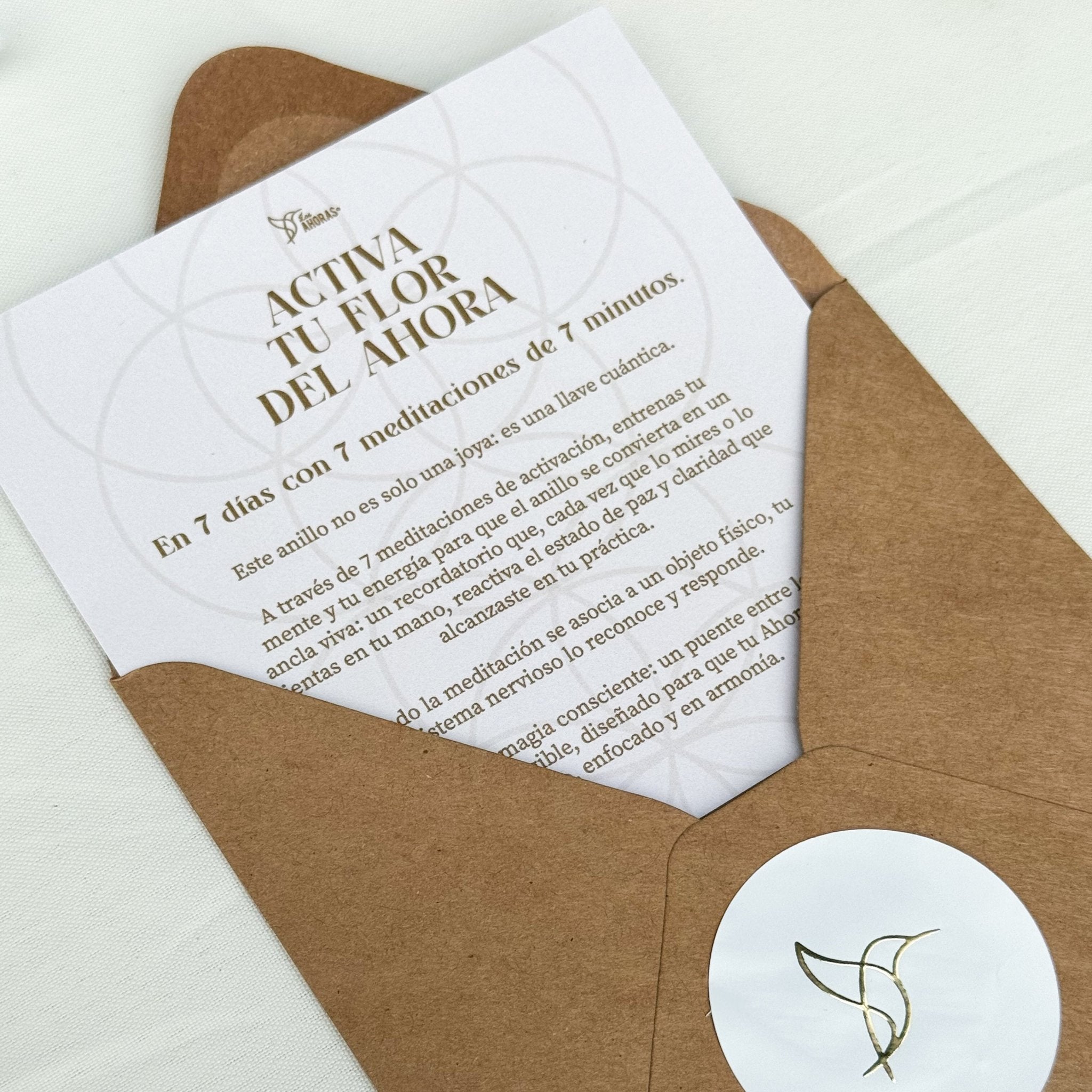 Anillo La Flor del Ahora - LOS AHORAS