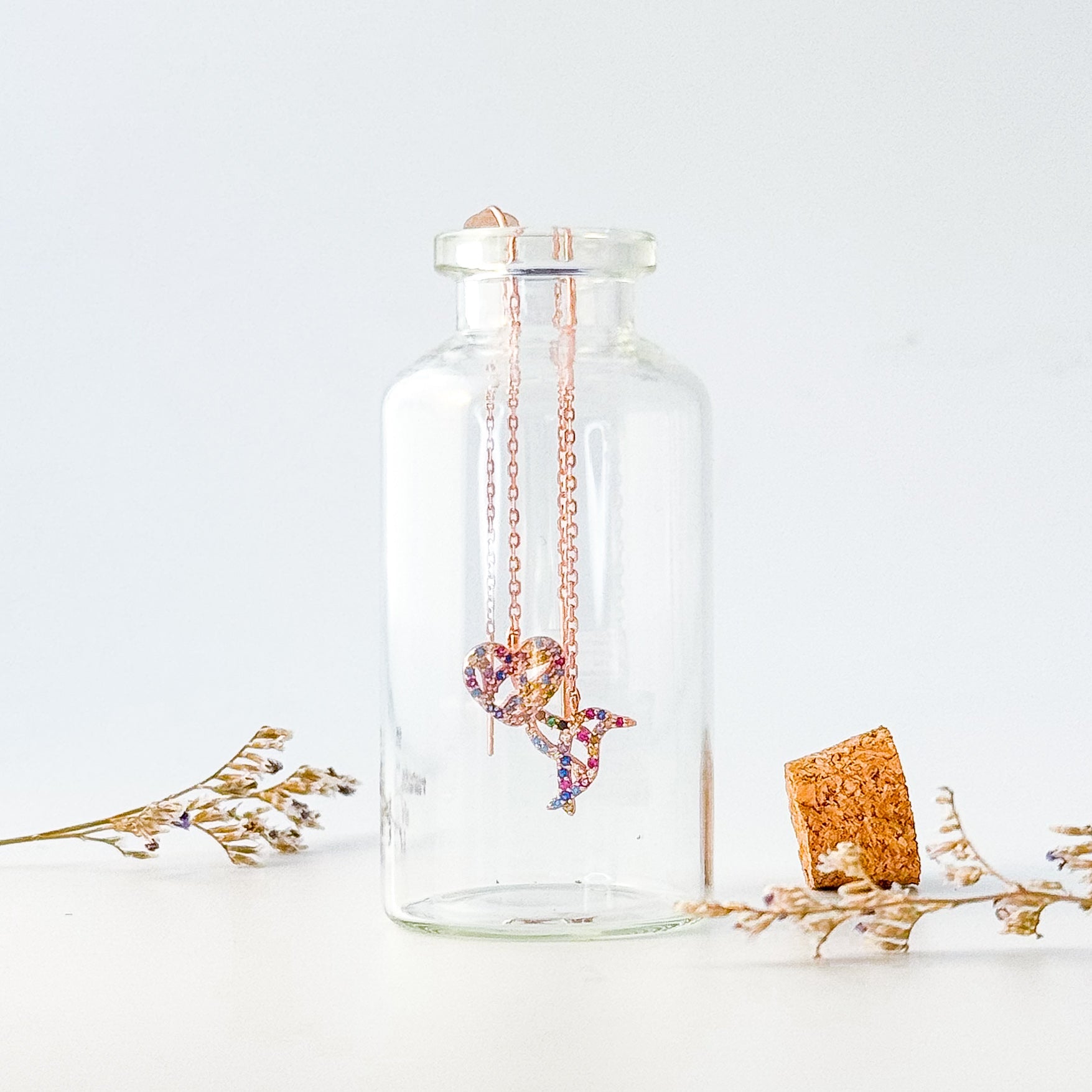 Pendientes largos del Ahora con circonitas - LOS AHORAS