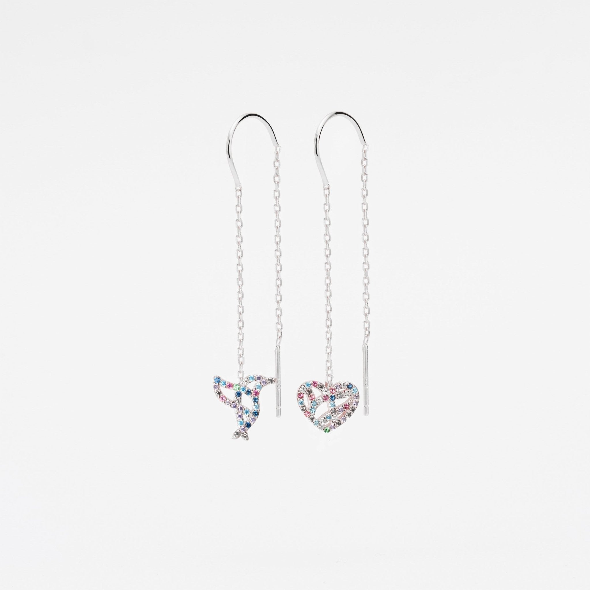 Pendientes largos del Ahora con circonitas - LOS AHORAS