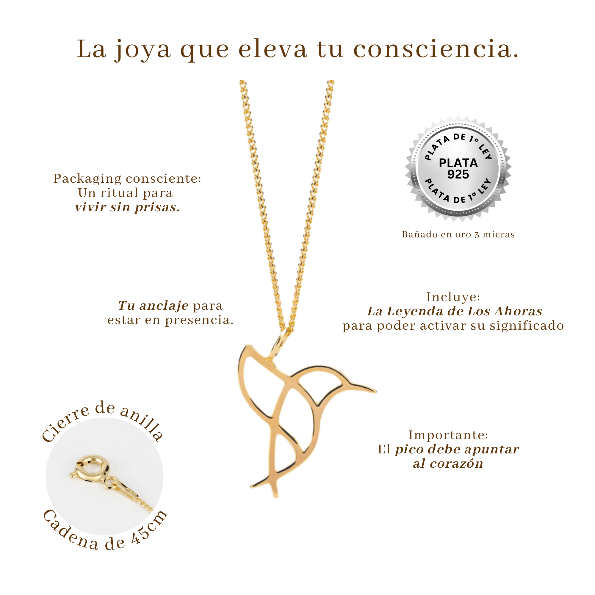 Colgante Ahora Plata de ley - LOS AHORAS