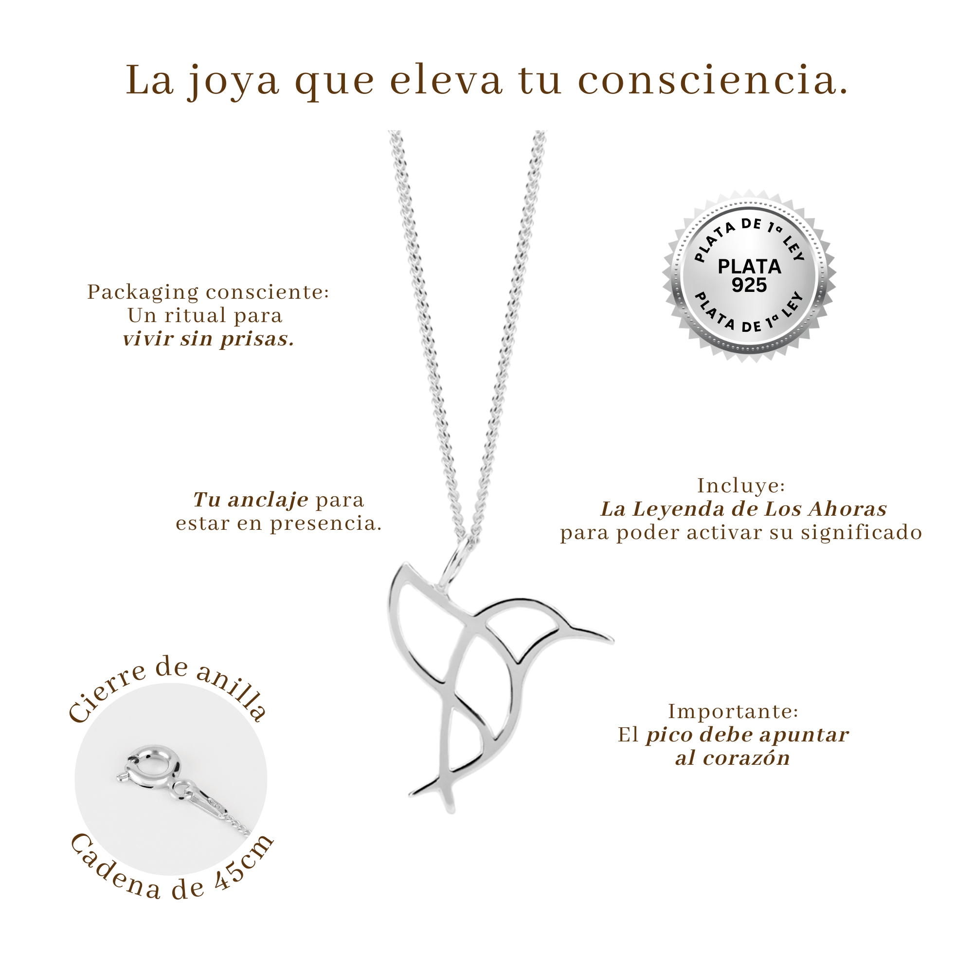 Colgante Ahora Plata de ley - LOS AHORAS